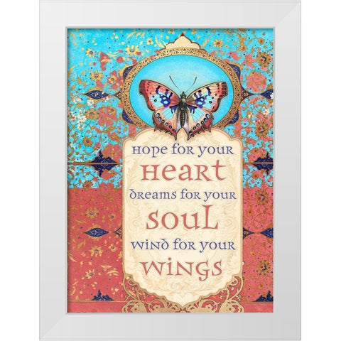 Living  Out Loud X-Wings White Modern Wood Framed Art Print by Duirwaigh