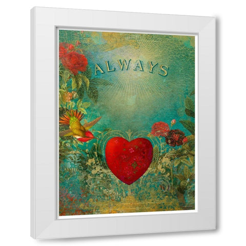 Living  Out Loud XII-Always White Modern Wood Framed Art Print by Duirwaigh