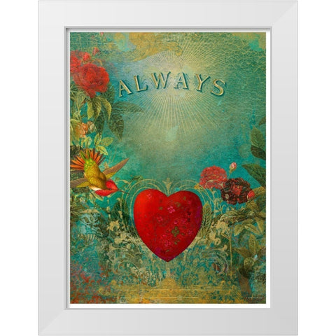 Living  Out Loud XII-Always White Modern Wood Framed Art Print by Duirwaigh