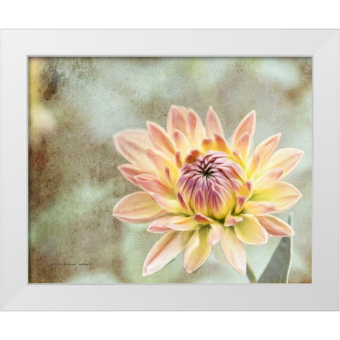 Impression  Flower White Modern Wood Framed Art Print by Manelis, Jessica
