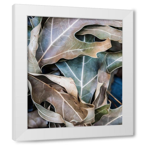 It  Happens in Autumn White Modern Wood Framed Art Print by Manelis, Jessica