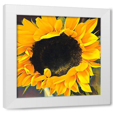 Sunshine  on my Mind White Modern Wood Framed Art Print by Manelis, Jessica