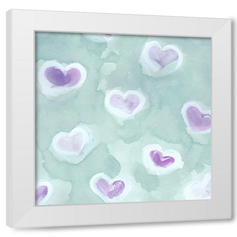 Be Mine White Modern Wood Framed Art Print by Chapman, Marcy