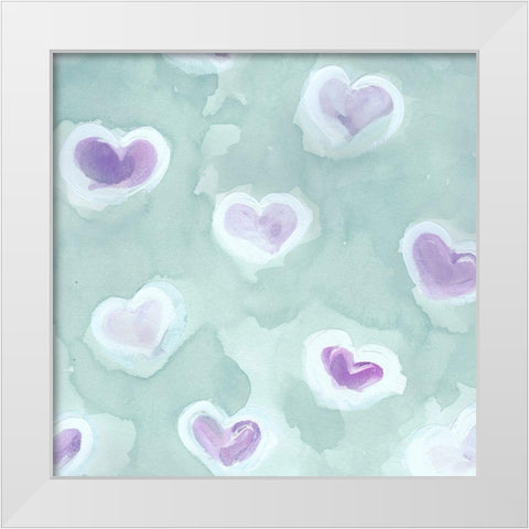 Be Mine White Modern Wood Framed Art Print by Chapman, Marcy