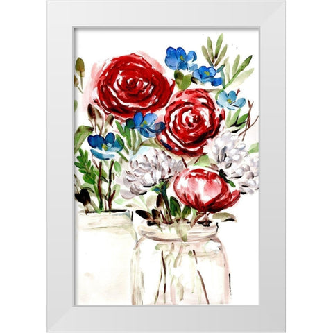 Proud  to be an American I White Modern Wood Framed Art Print by Chapman, Marcy