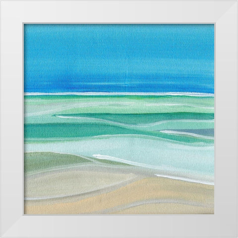 Hinting  at Summer White Modern Wood Framed Art Print by Chapman, Marcy