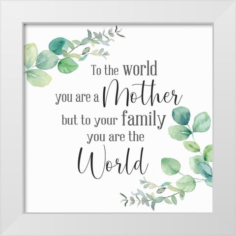 Mothers Day Eucalyptus II-The World White Modern Wood Framed Art Print by Coulter, Cynthia