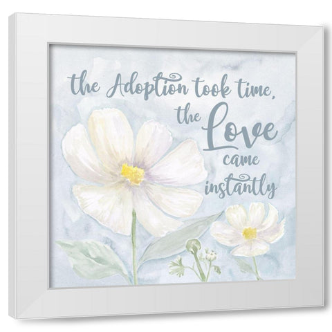 Adoption  Repose I-Took Time White Modern Wood Framed Art Print by Reed, Tara