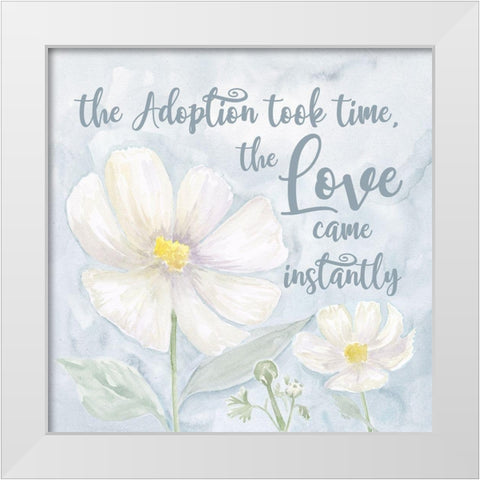 Adoption  Repose I-Took Time White Modern Wood Framed Art Print by Reed, Tara