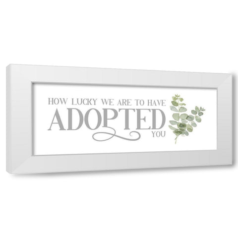 Adoption  Inspiration panel II-Lucky White Modern Wood Framed Art Print by Reed, Tara