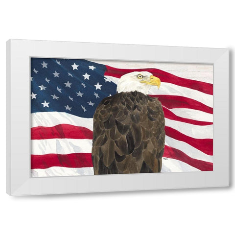 Let  Freedom Soar landscape White Modern Wood Framed Art Print by Reed, Tara