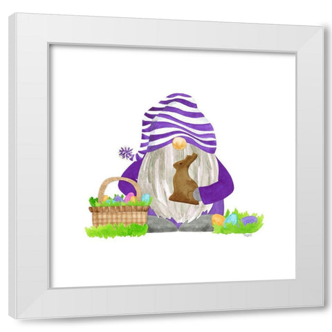 Easter Gnomes II White Modern Wood Framed Art Print by Reed, Tara