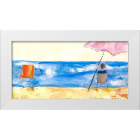 Bright Water White Modern Wood Framed Art Print by Marie, Susanne