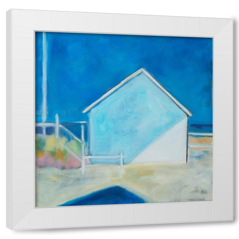 Afternoon Shadows White Modern Wood Framed Art Print by Marie, Susanne