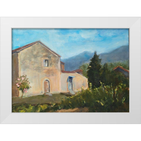 Italian Morning White Modern Wood Framed Art Print by Marie, Susanne