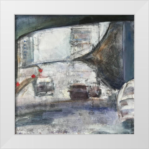Tunnel White Modern Wood Framed Art Print by Marie, Susanne