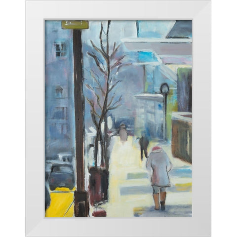 Winters Day White Modern Wood Framed Art Print by Marie, Susanne