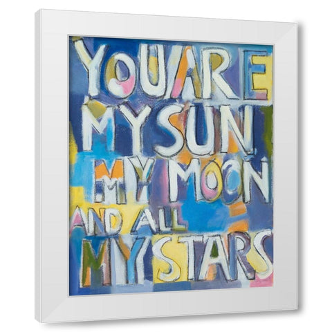 You Are My White Modern Wood Framed Art Print by Marie, Susanne