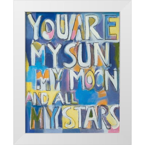 You Are My White Modern Wood Framed Art Print by Marie, Susanne