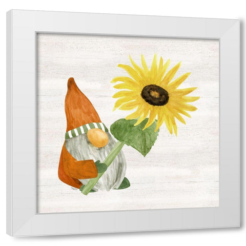 Fall Gnomes II White Modern Wood Framed Art Print by Reed, Tara