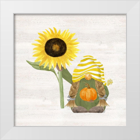 Fall Gnomes III White Modern Wood Framed Art Print by Reed, Tara