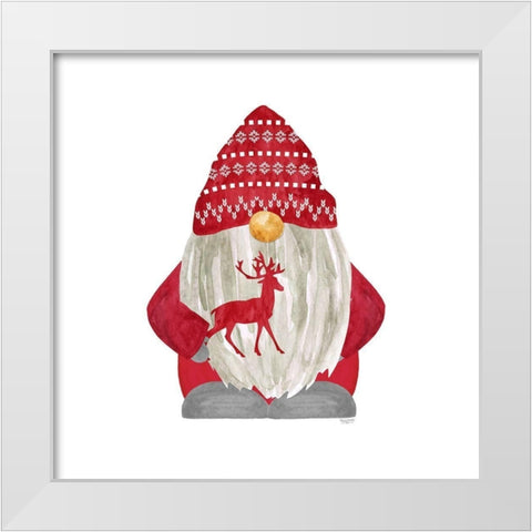 Nordic Gnomes III White Modern Wood Framed Art Print by Reed, Tara