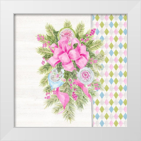 Vintage Christmas V White Modern Wood Framed Art Print by Reed, Tara