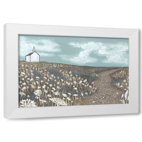 Church on the Hill White Modern Wood Framed Art Print by Bryan, Kathleen
