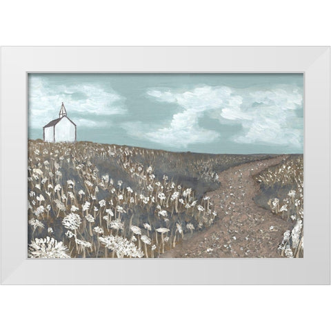 Church on the Hill White Modern Wood Framed Art Print by Bryan, Kathleen