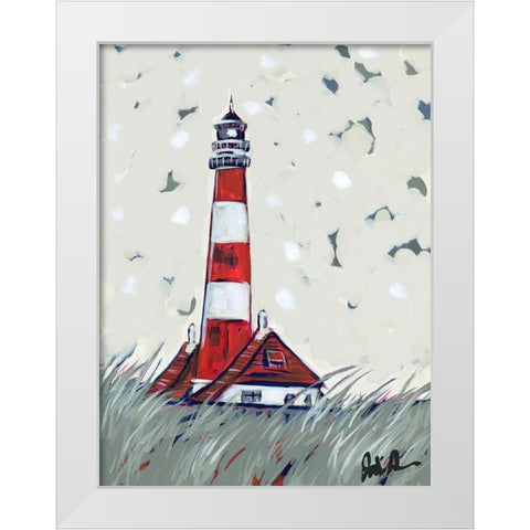 Pop Lighthouse II White Modern Wood Framed Art Print by Augustine, Jodi