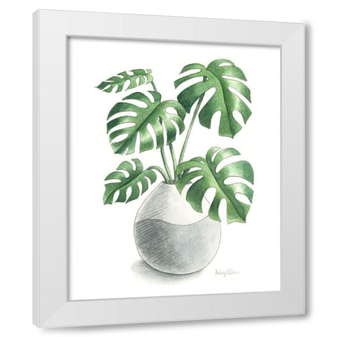 Potted Exotics II White Modern Wood Framed Art Print by Wilson, Kelsey