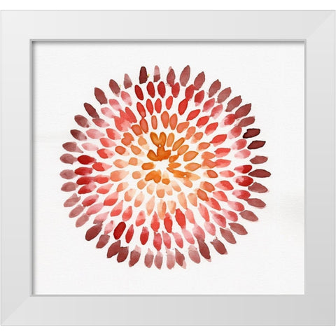 Burst Abstract II White Modern Wood Framed Art Print by Chapman, Marcy