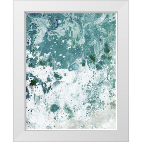 Ocean Tide abstract I White Modern Wood Framed Art Print by Chapman, Marcy