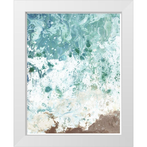 Ocean Tide abstract II White Modern Wood Framed Art Print by Chapman, Marcy