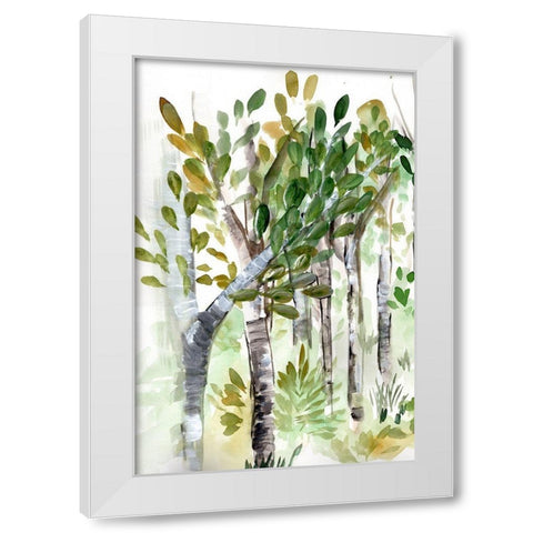 Birch Forest I White Modern Wood Framed Art Print by Chapman, Marcy
