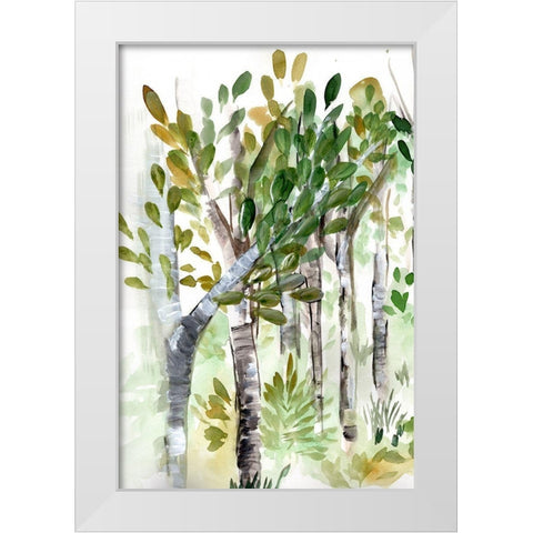 Birch Forest I White Modern Wood Framed Art Print by Chapman, Marcy