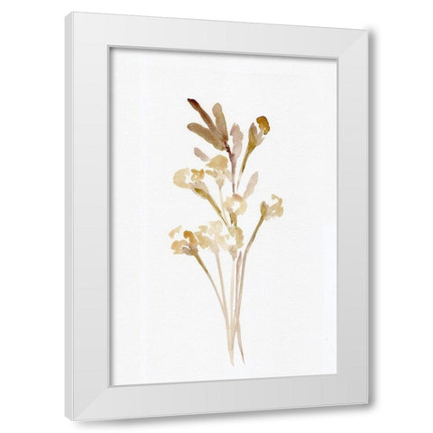 Farmhouse Wheat And Cotton White Modern Wood Framed Art Print by Chapman, Marcy