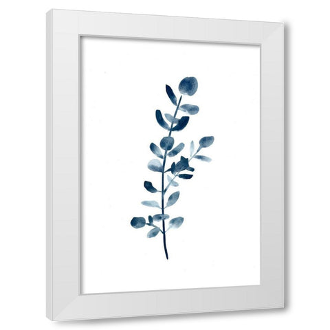 Farmhouse Eucalyptus blue White Modern Wood Framed Art Print by Chapman, Marcy