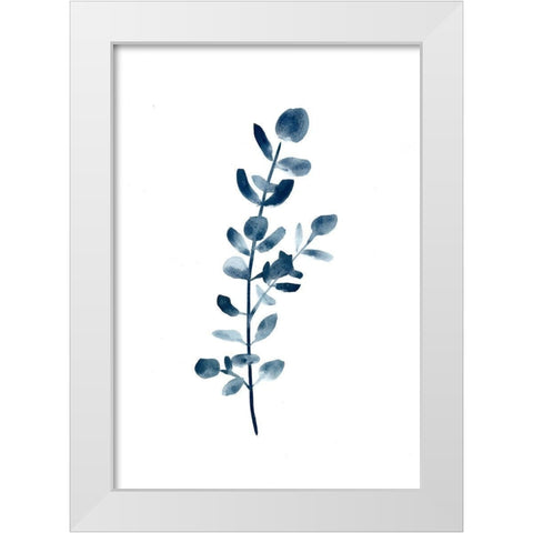 Farmhouse Eucalyptus blue White Modern Wood Framed Art Print by Chapman, Marcy