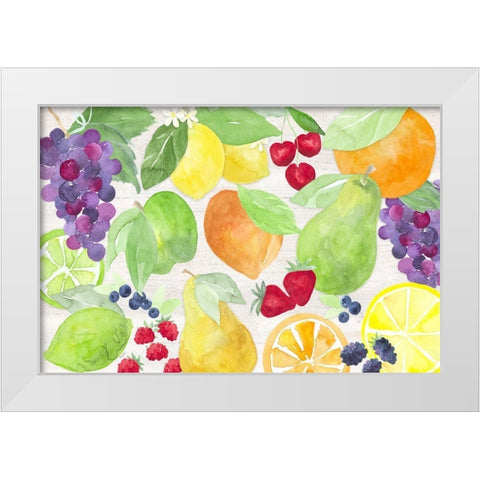 Life is Sweet landscape I White Modern Wood Framed Art Print by Reed, Tara