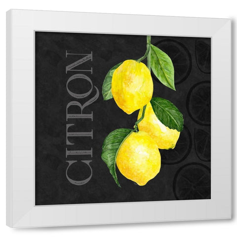 Live with Zest V White Modern Wood Framed Art Print by Reed, Tara