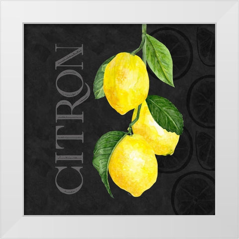 Live with Zest V White Modern Wood Framed Art Print by Reed, Tara