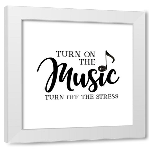 Moved by Music VII-Stress Off White Modern Wood Framed Art Print by Reed, Tara