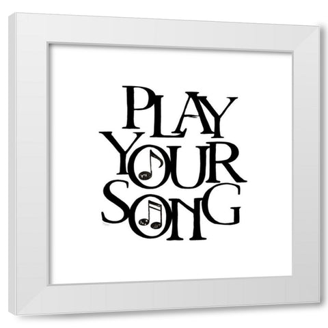 Moved by Music VIII-Your Song White Modern Wood Framed Art Print by Reed, Tara