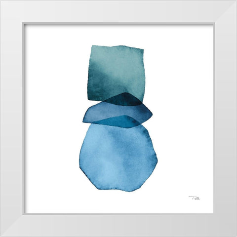 Attraction  II White Modern Wood Framed Art Print by PELA