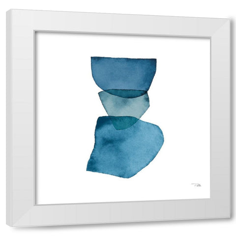 Attraction  III White Modern Wood Framed Art Print by PELA