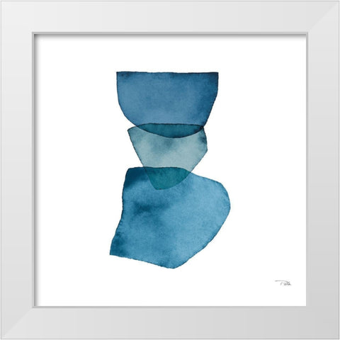 Attraction  III White Modern Wood Framed Art Print by PELA