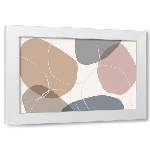 Down  to Earth dusty I White Modern Wood Framed Art Print by PELA