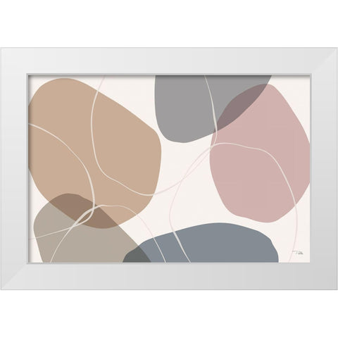 Down  to Earth dusty I White Modern Wood Framed Art Print by PELA