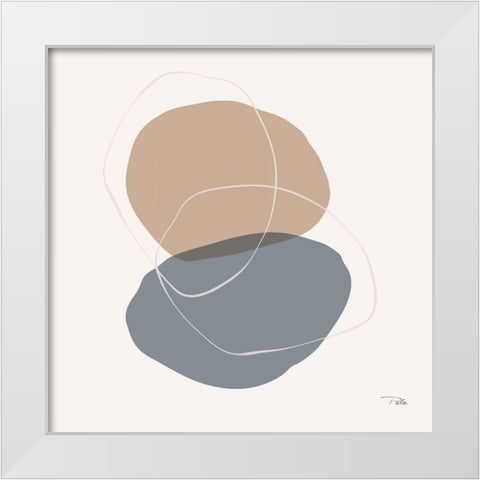 Down  to Earth dusty II White Modern Wood Framed Art Print by PELA